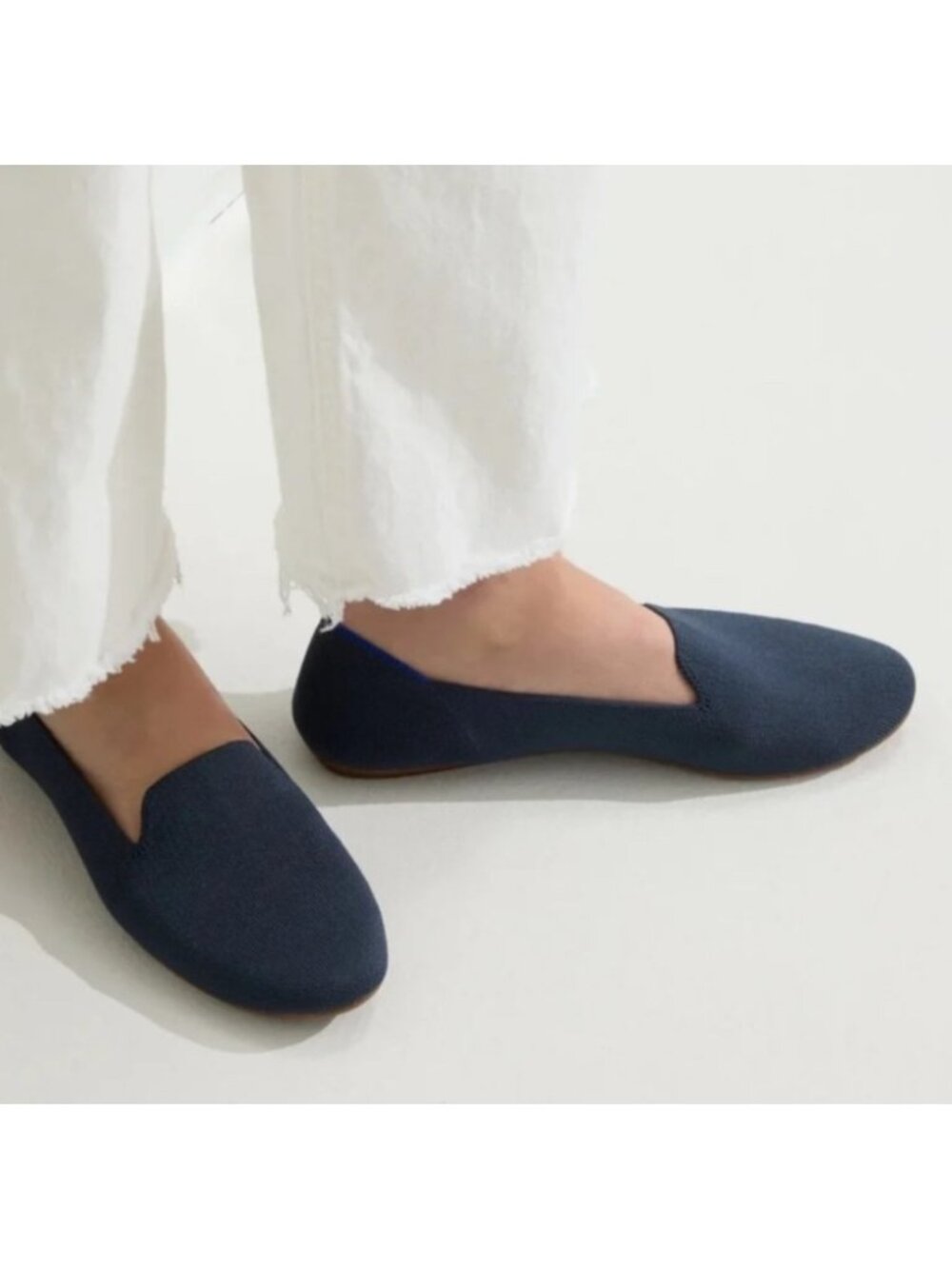 NEW Rothy's Womens Slip On Shoes The Loafer Navy Size 12.5 Casual Bohemian